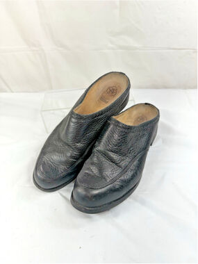 Ariat Black Leather Slip-On Mules